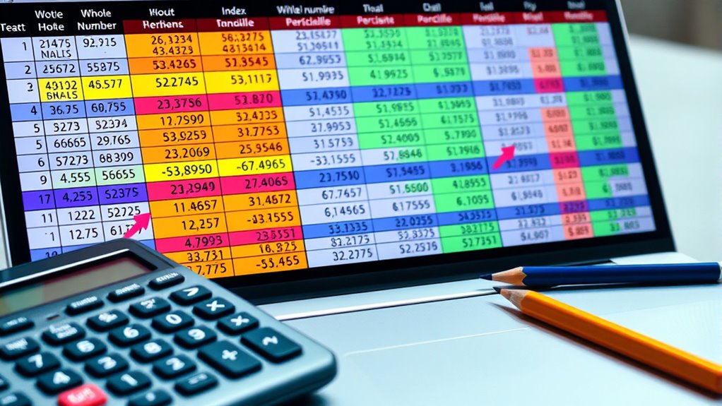 rounding for accurate percentiles