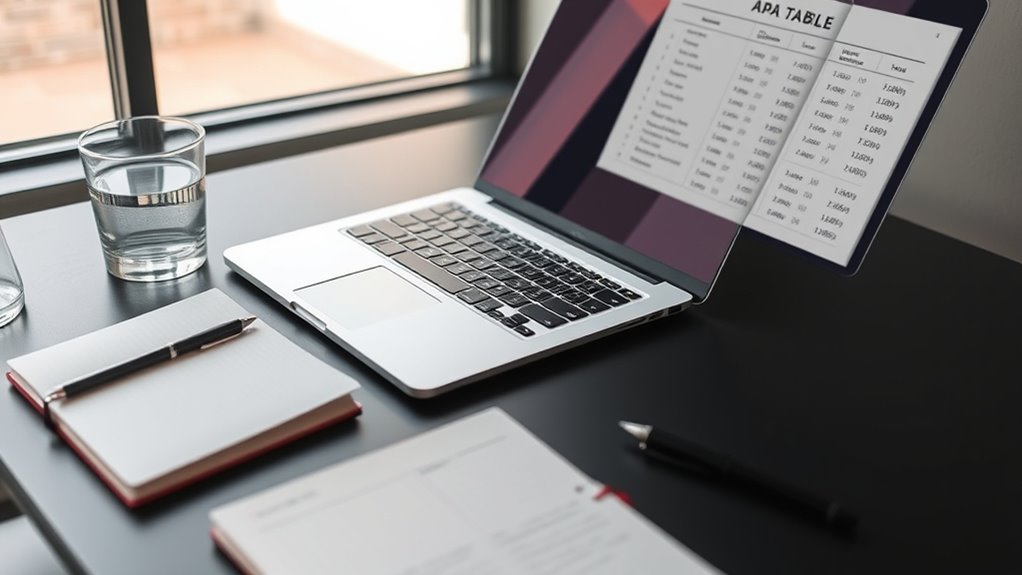 apa table formatting guidelines