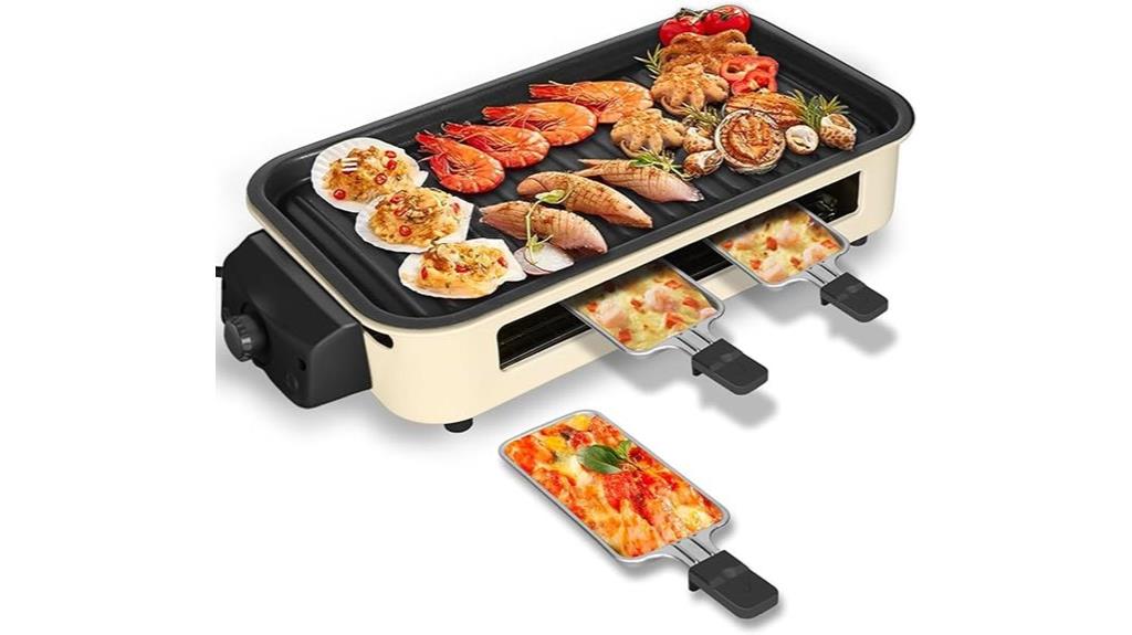 1500w removable plate grill
