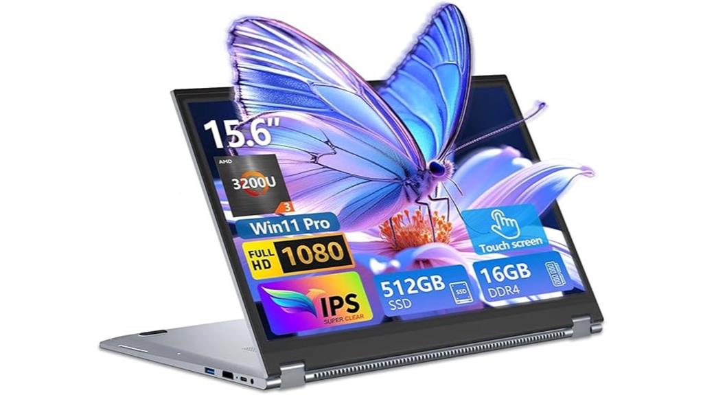 15 6 inch convertible touchscreen
