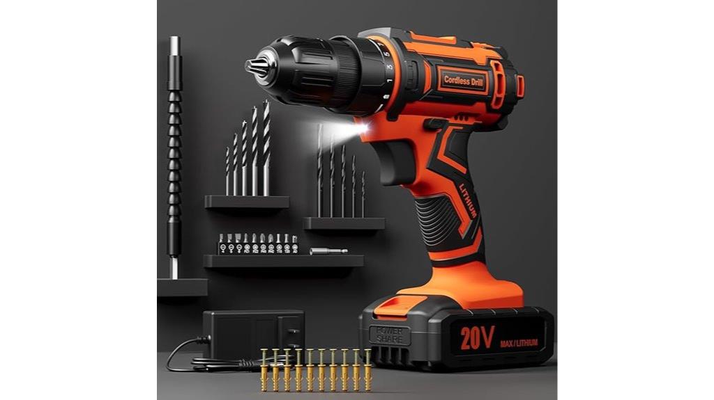 20v drill with bits
