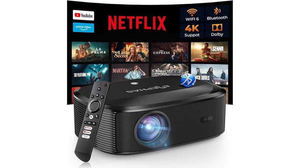 4k wireless outdoor projector