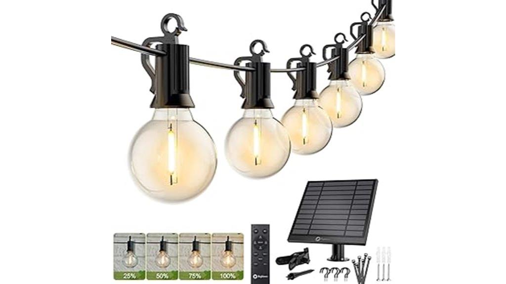 58ft solar string lights