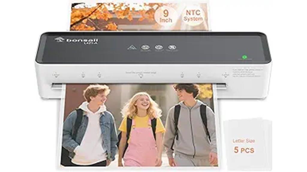 5 sheet 9 inch laminator