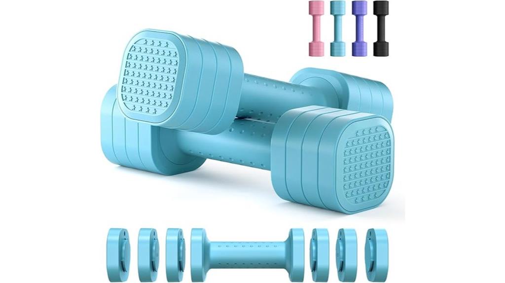 adjustable dumbbell home set