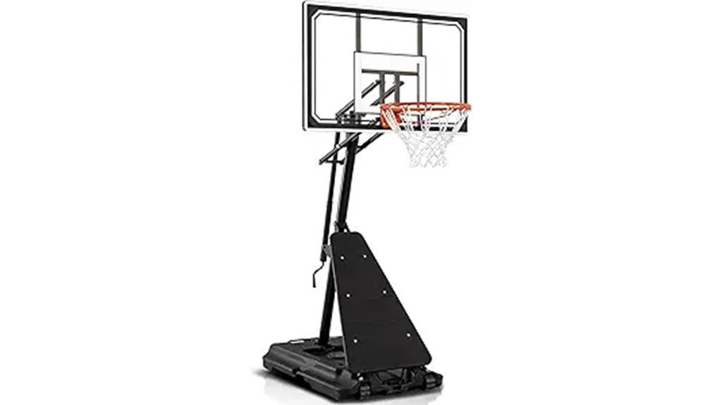 adjustable height basketball hoop