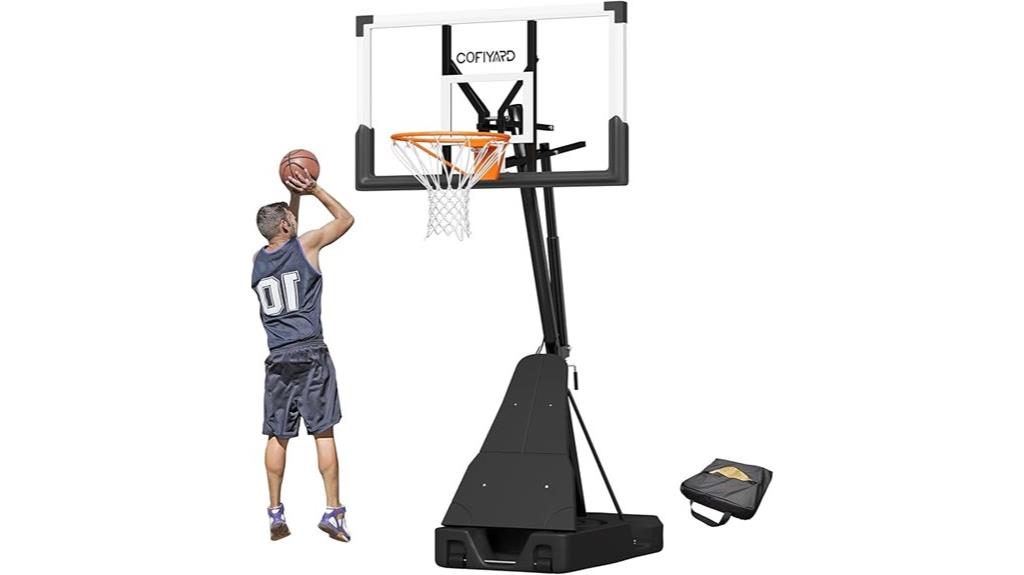 adjustable height shatterproof backboard