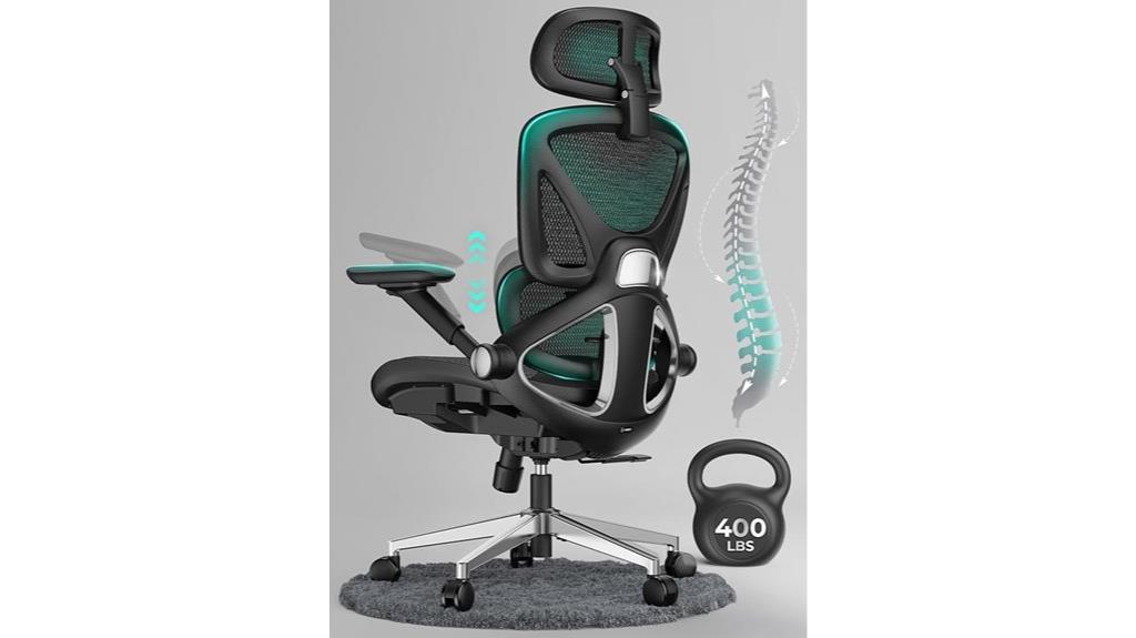 adjustable mesh lumbar chair