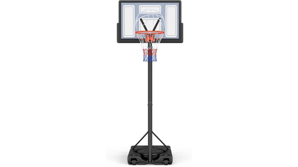adjustable portable basketball hoop