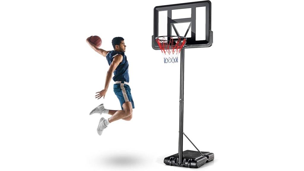 adjustable portable basketball hoop