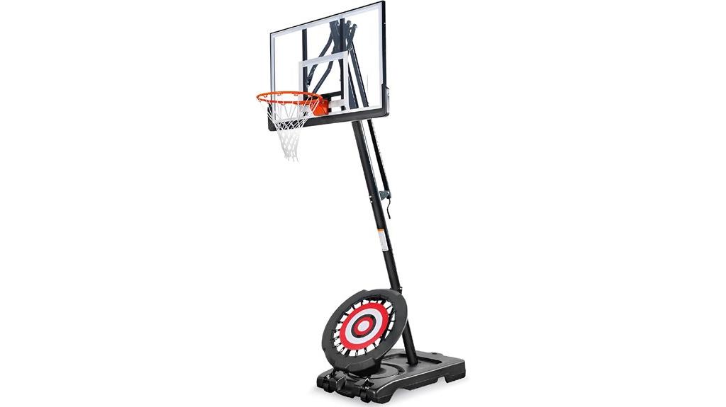 adjustable portable basketball hoop