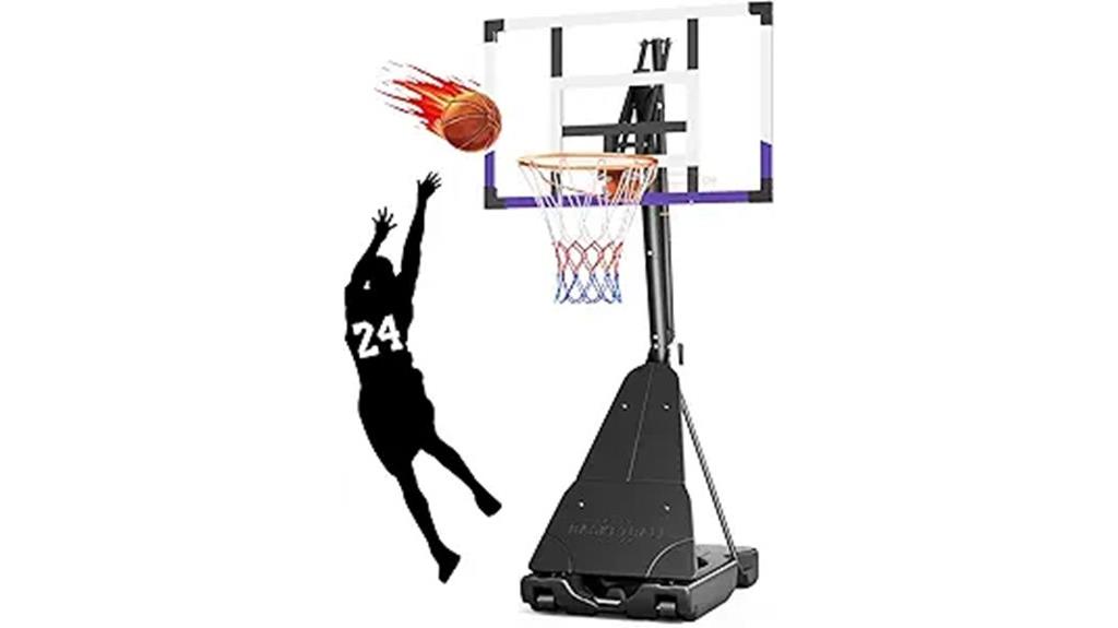 adjustable shatterproof backboard hoop