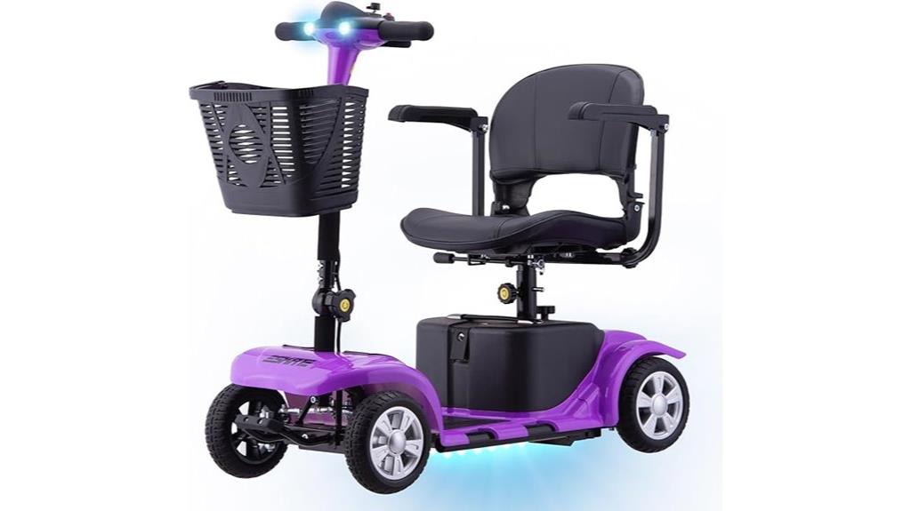 adult mobility scooter with led headlights