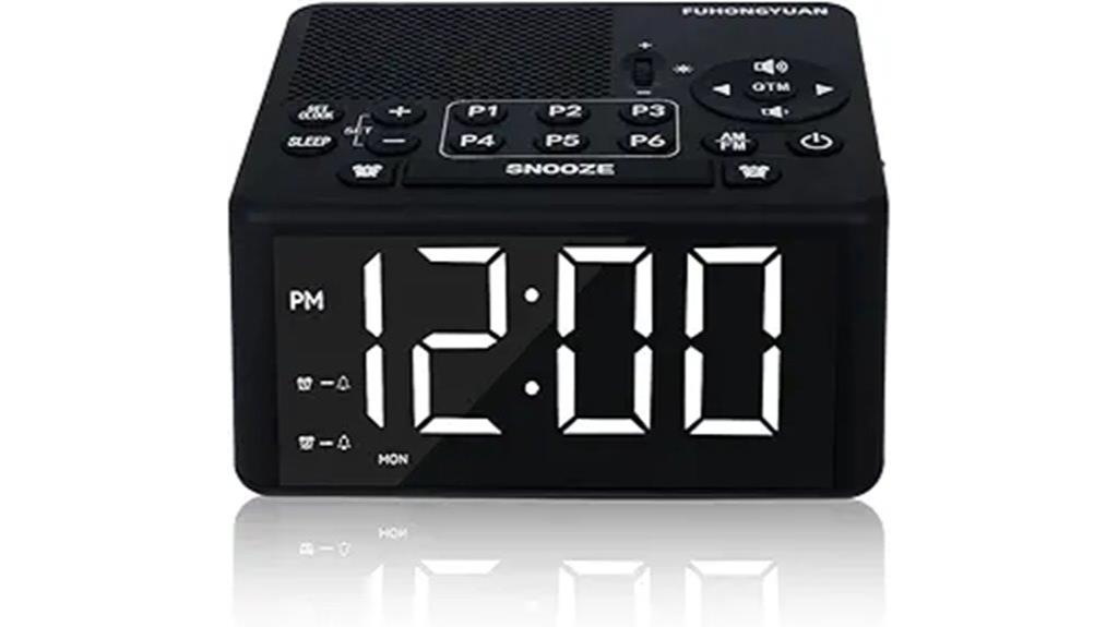 alarm clock with radio