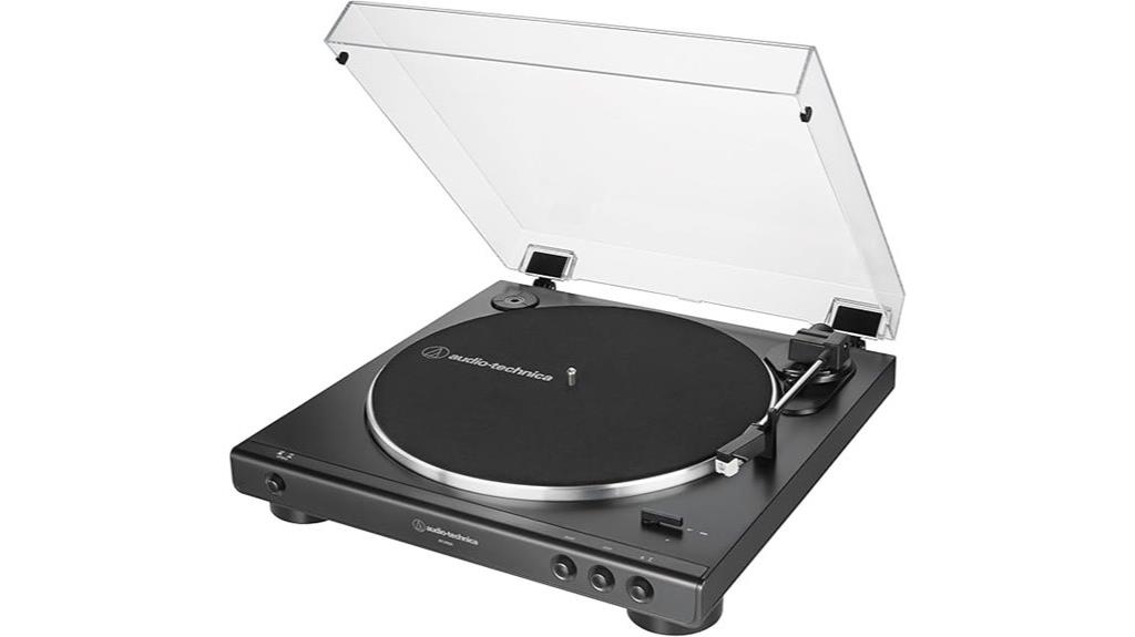 automatic black turntable model