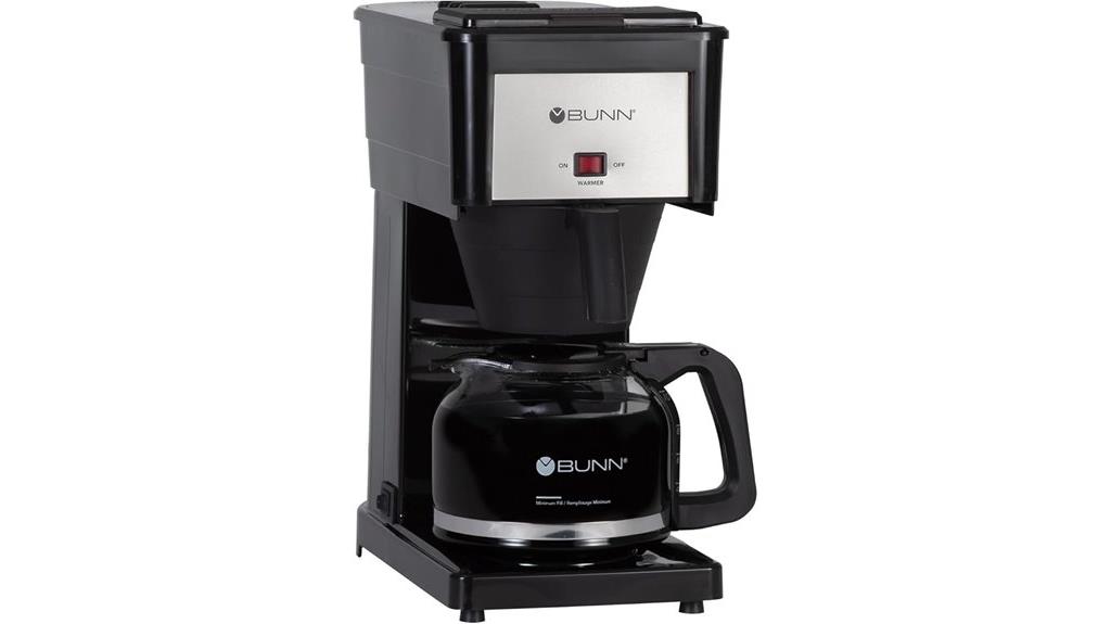 black 10 cup coffee brewer
