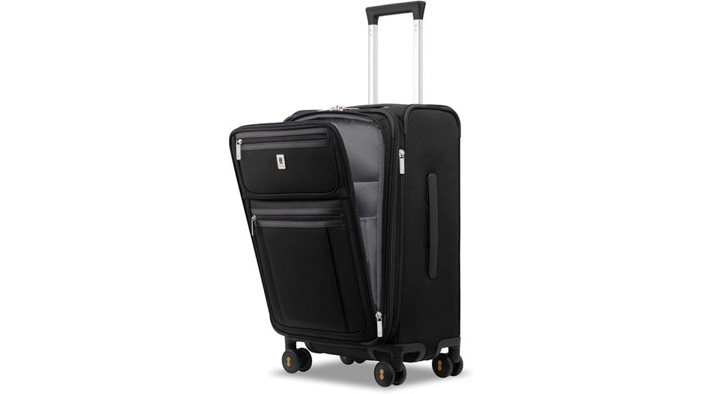 black 20 inch spinner luggage