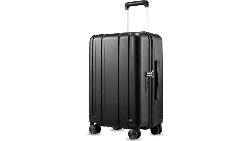 black 20 inch tsa lock