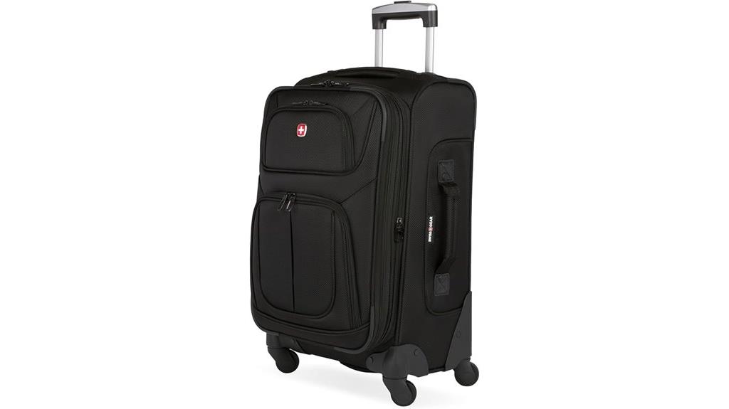black 21 inch expandable carry on