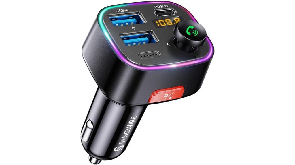 bluetooth 5 4 fm transmitter