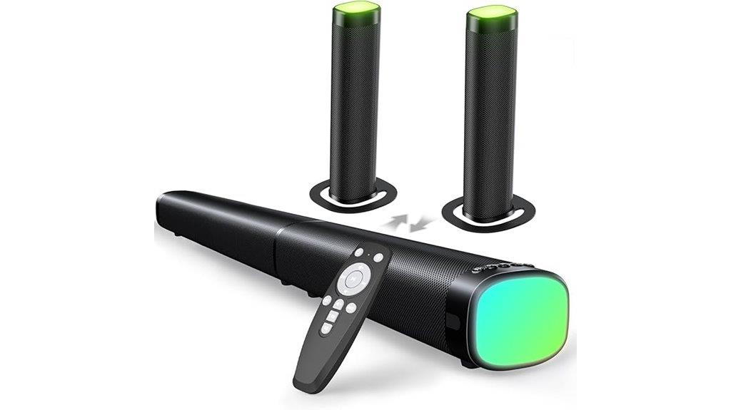 bluetooth sound bar with rgb