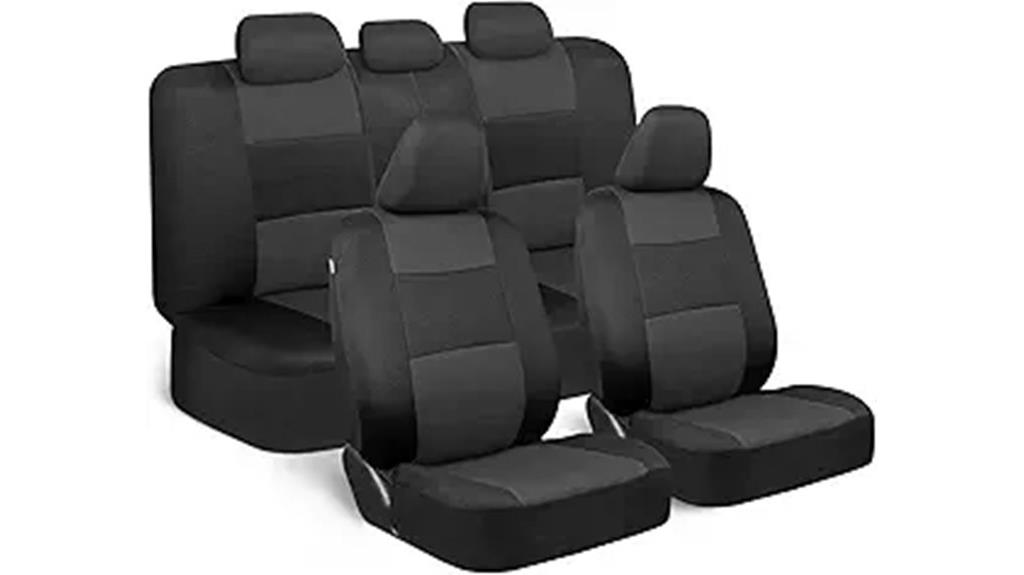 charcoal polypro seat covers