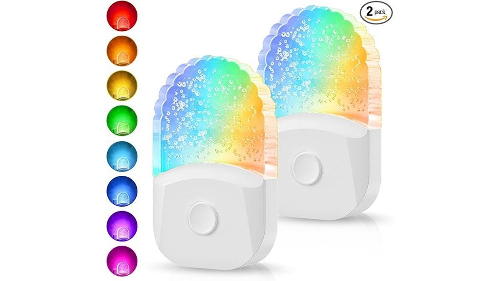 colorful wall night lights
