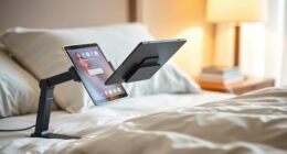 comfortable bed tablet stands