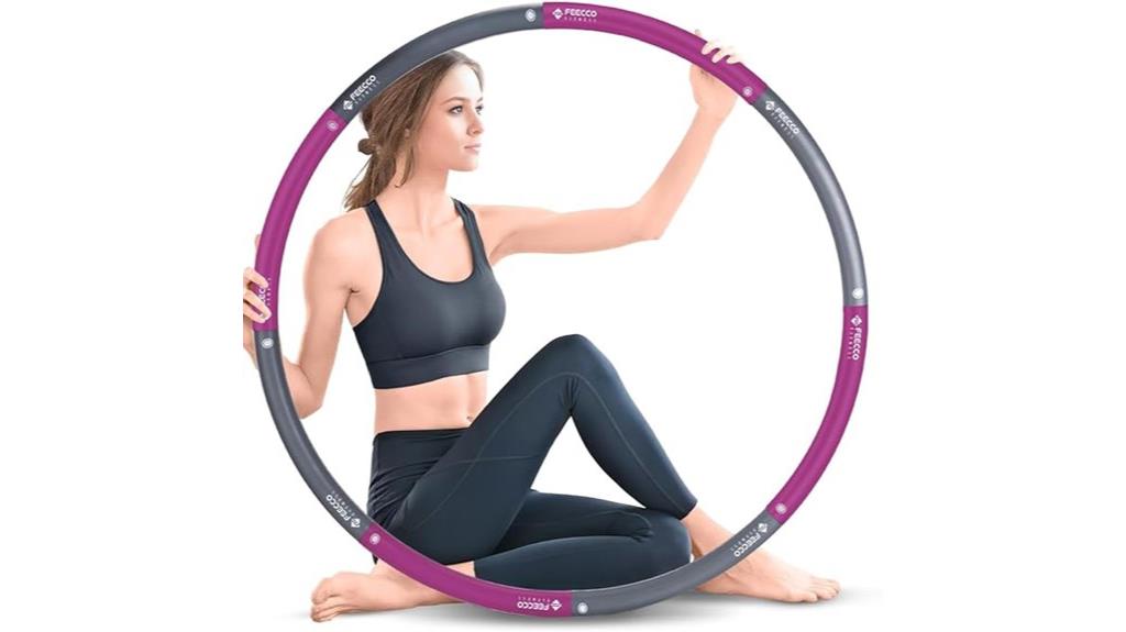 detachable weighted fitness hoop