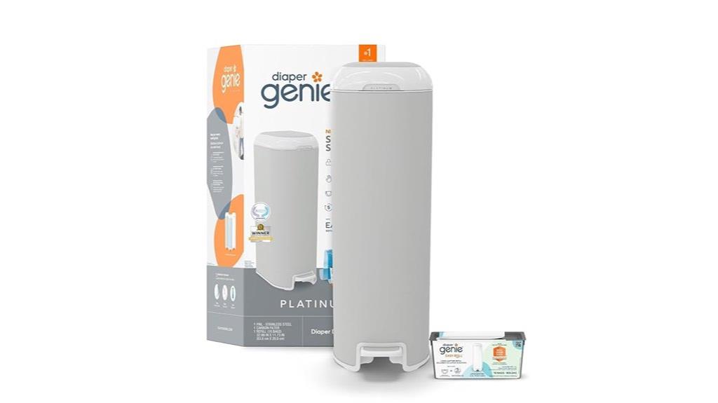 diaper genie platinum grey