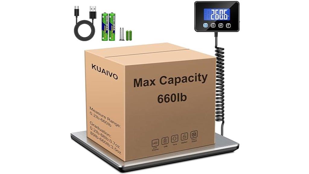 digital postal scale 660lbs
