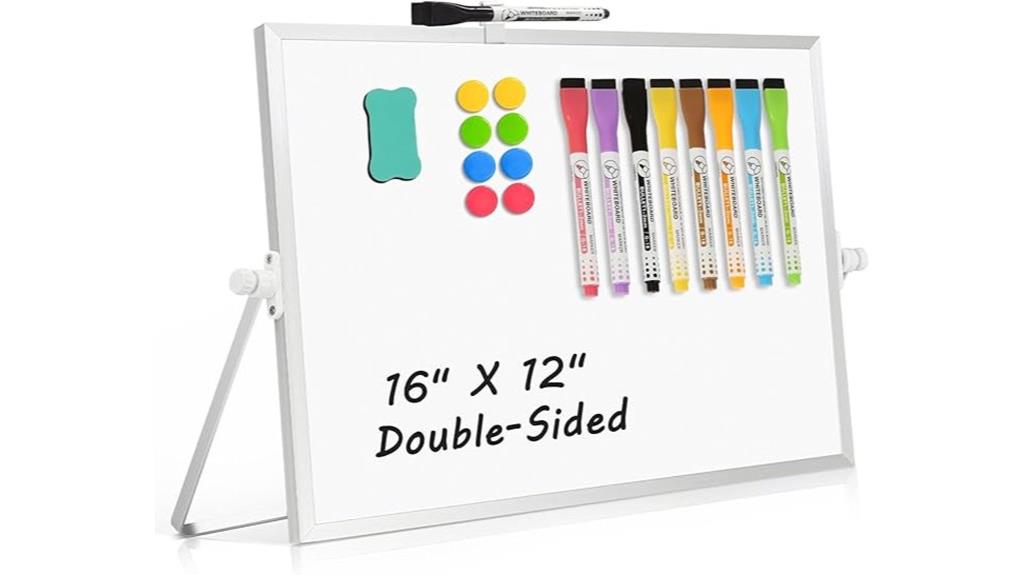 double sided desktop whiteboard