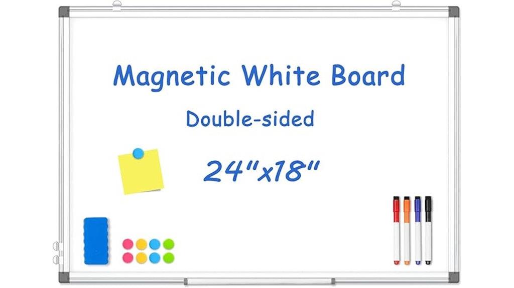 double sided whiteboard 24x18