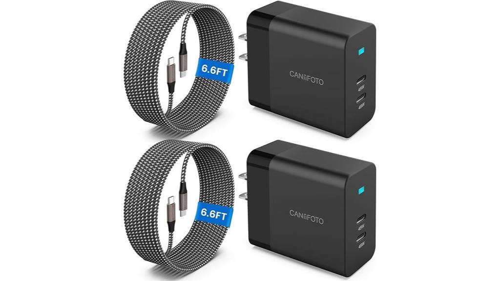 dual port 45w usb c charger