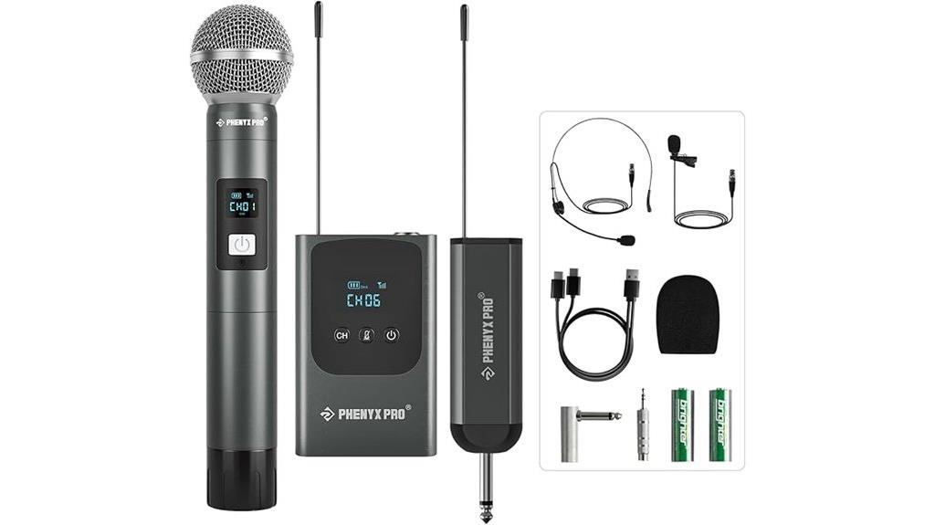 dual wireless microphone system