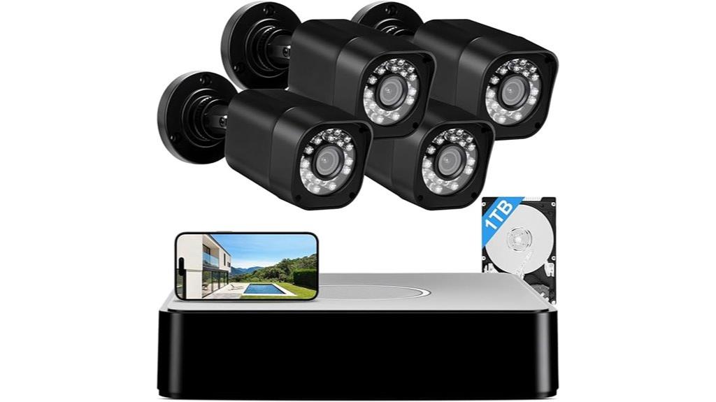 eight channel 4 camera security