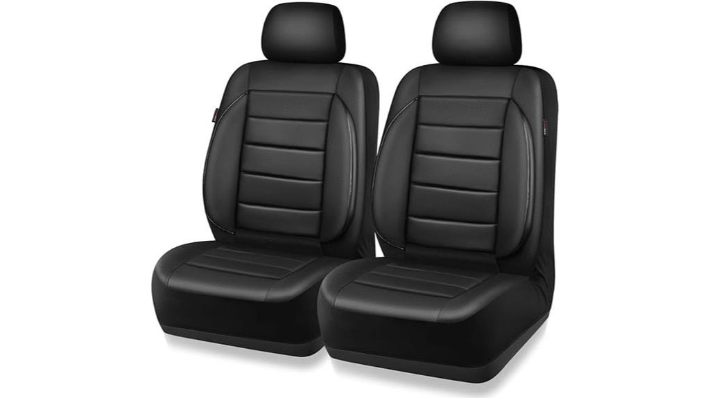 faux leather front seat covers