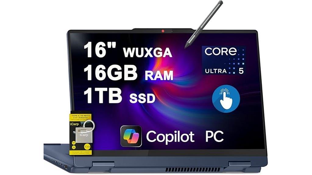 flexible 16gb ssd laptop