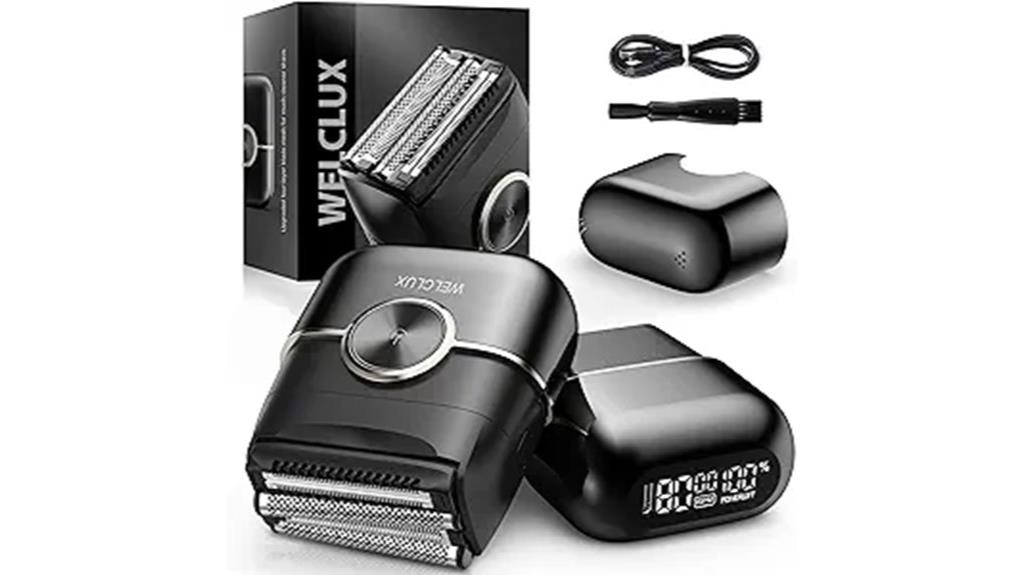 four blade electric shaver