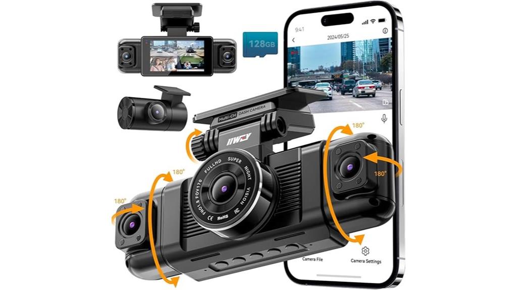 four cameras 360 view