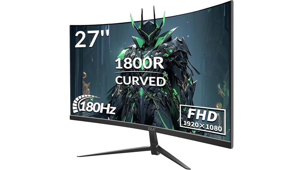 high refresh rate curved gaming