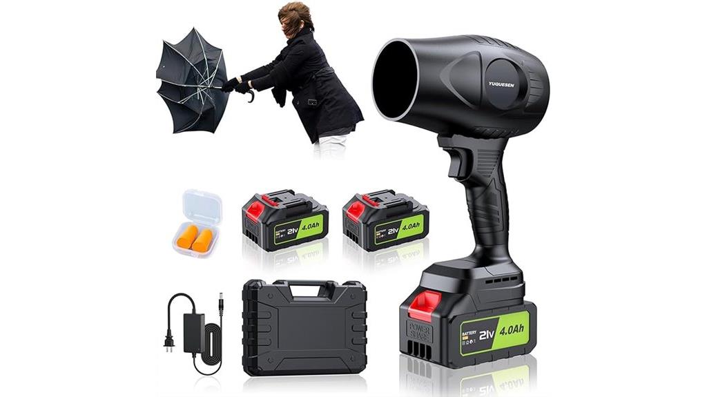 high speed cordless leaf blower