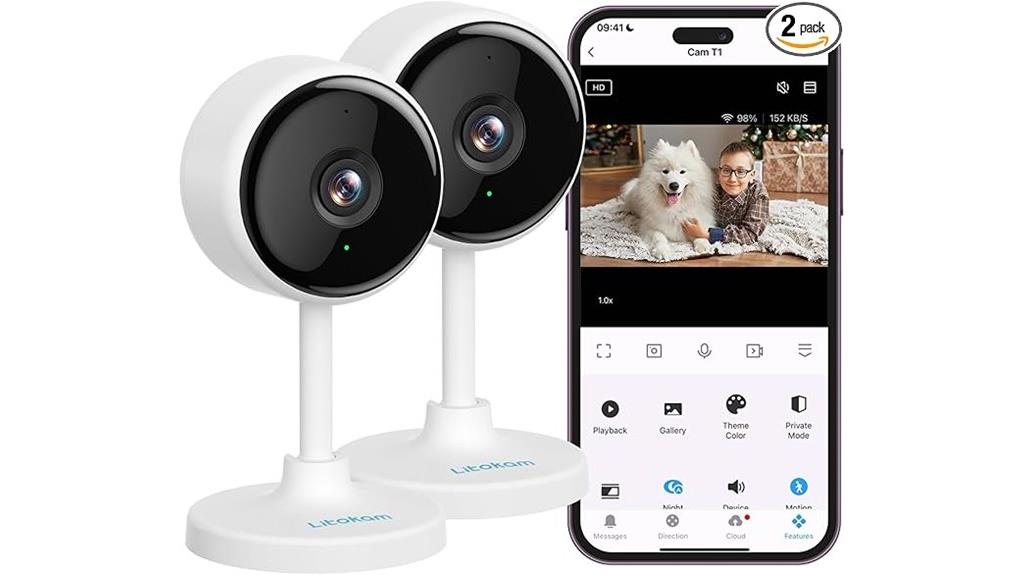 indoor security camera features