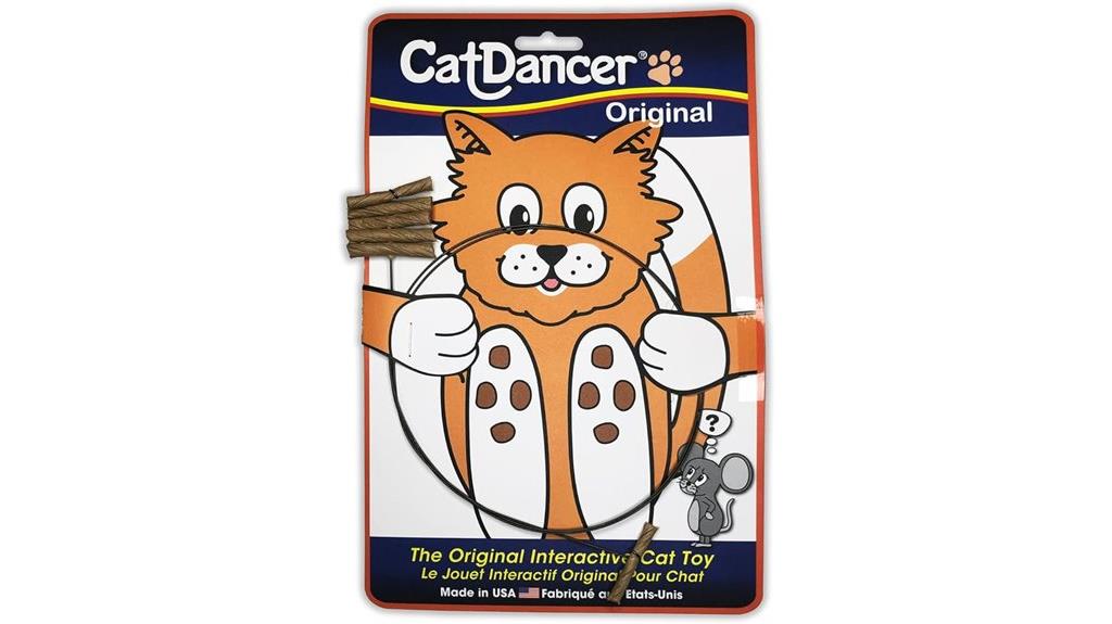 interactive brown cat toy