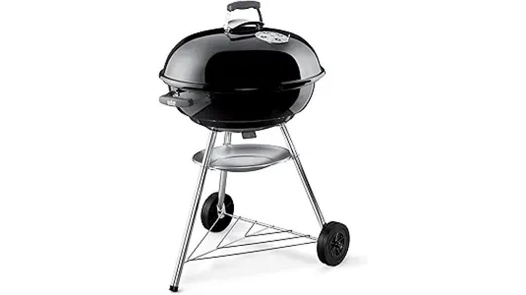 large black charcoal grill
