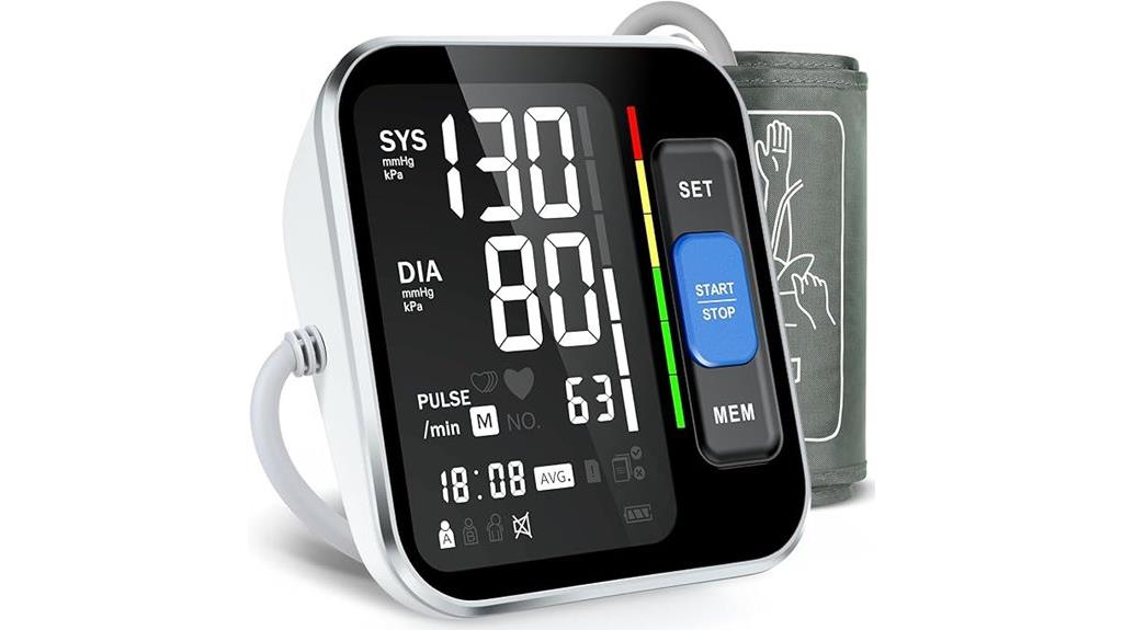 large display blood pressure monitor