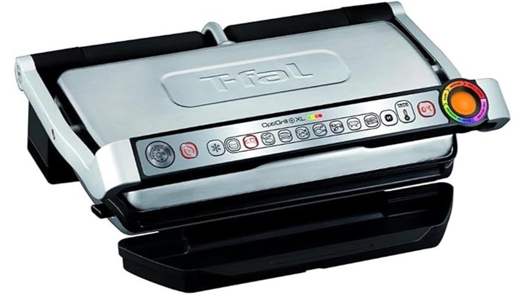 large stainless steel electric grill