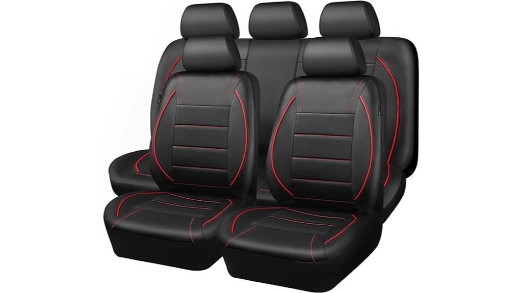 leather seat cover set