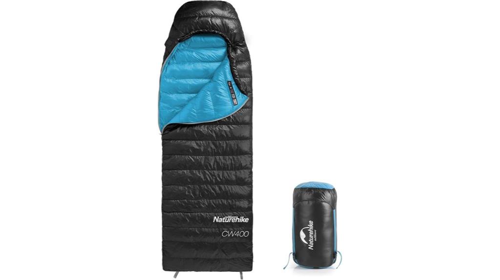 lightweight down sleeping bag