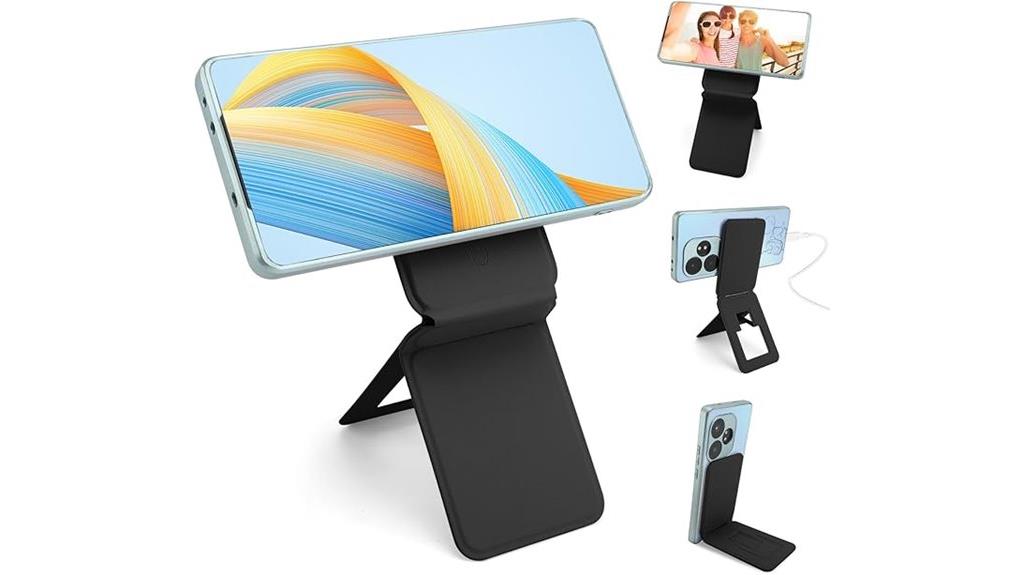 magnetic leather phone holder